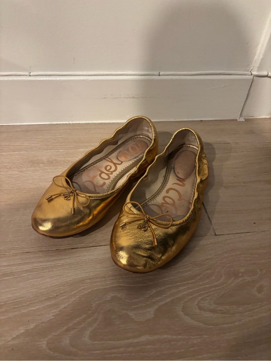 Sam Edelman Shoes - Sam Edelman Metallic Gold Ballet Flats